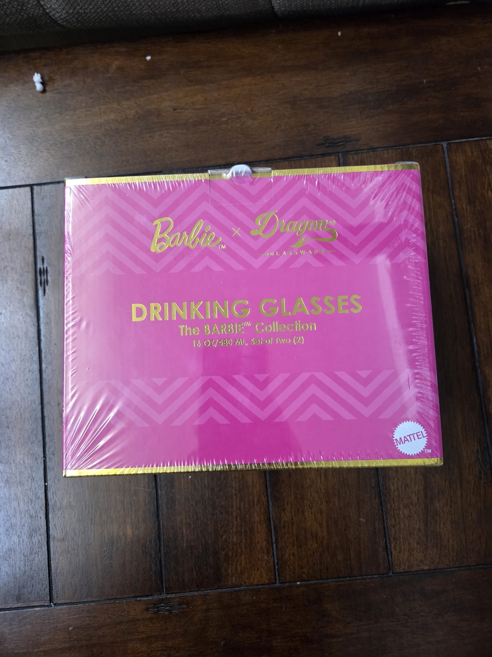 NWT Barbie x Dragon Glassware Limited Edition Drinking Glasses Set of 2